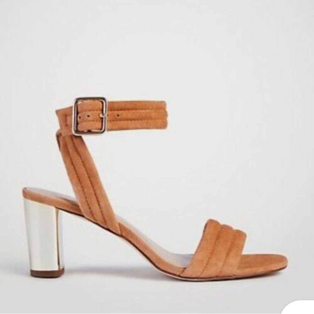 EUC Ann Taylor Rowan suede block heel size 10